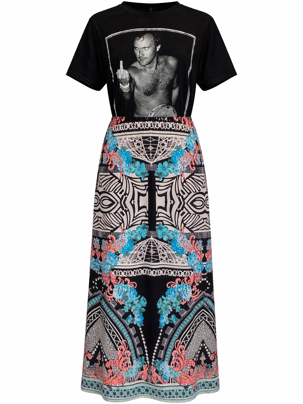 Phil Collins Edition Band tee to maxi! Rad dress. 🎸The Remix Collection 🥁